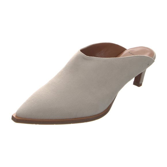 Aquatalia Suede Pointed-Toe Mules – Neutral | Size 10.5 | - Picture 3 of 5
